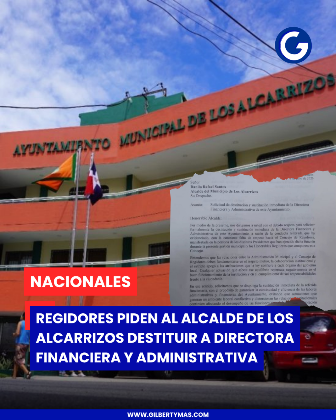 Regidores piden al alcalde de Los Alcarrizos destituir a directora Financiera y Administrativa