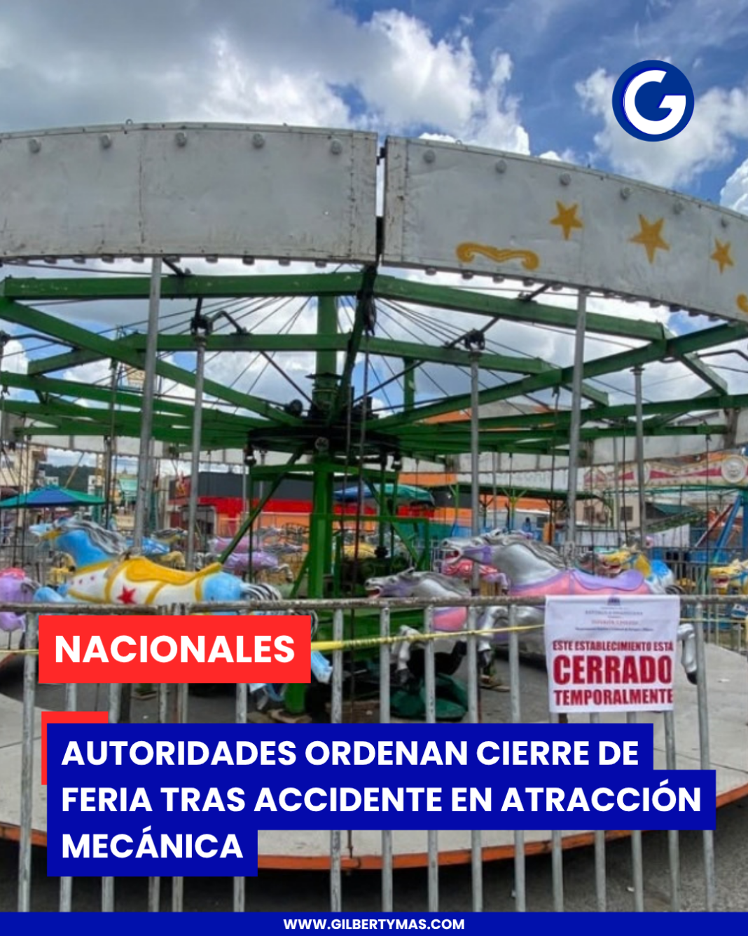 Autoridades ordenan cierre de feria tras accidente en atracción mecánica Autoridades ordenan cierre de feria tras accidente en atracción mecánica